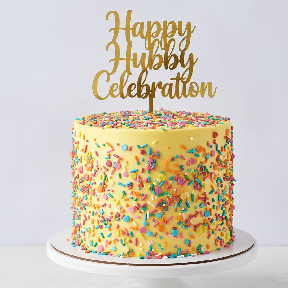 Happy Hubby Celebration Cake