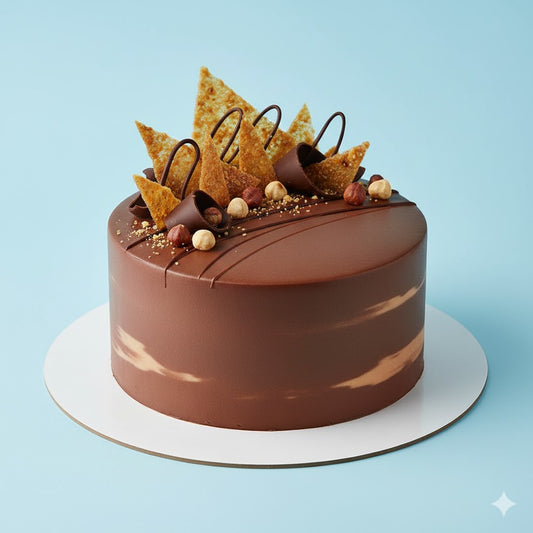 Hazelnut Praline Chocolate Cake
