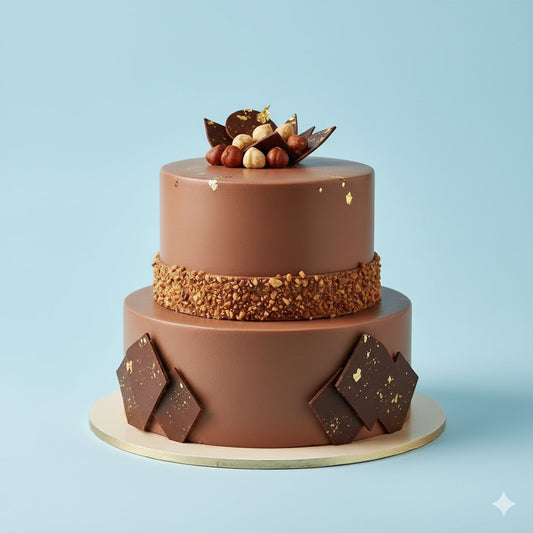 Hazelnut Praline Chocolate Cake