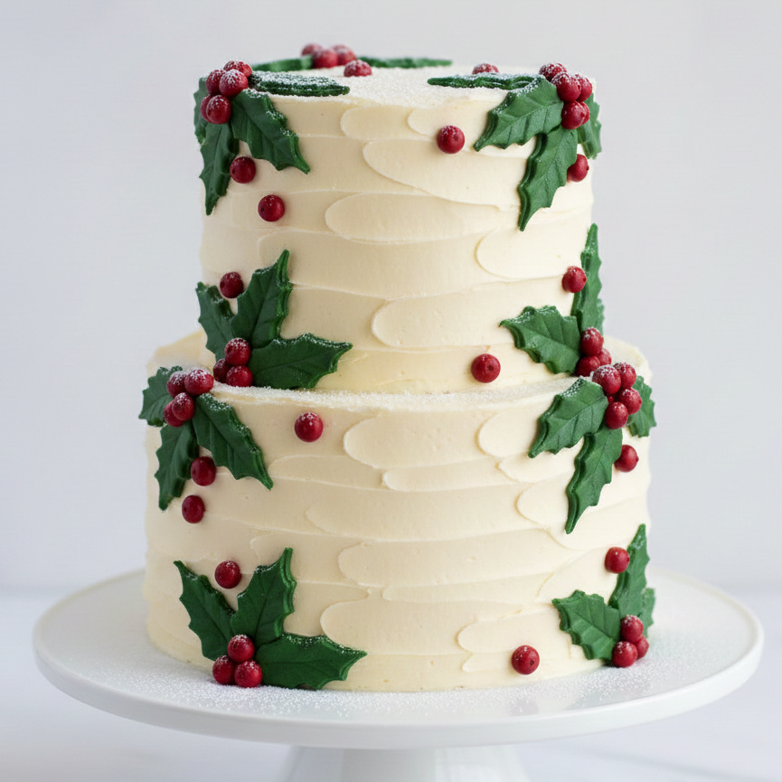 Holly Berry Cake