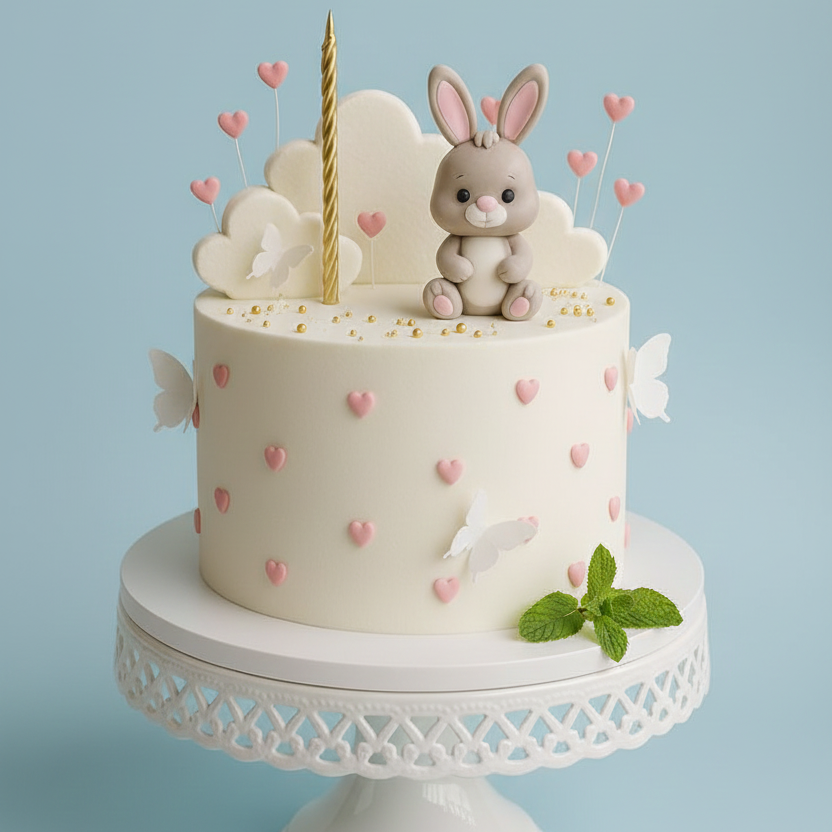 Hoppy Baby Bunny Cake