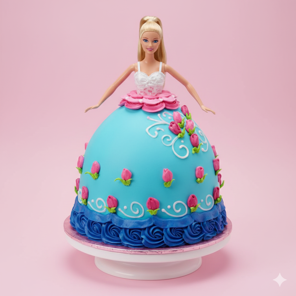 Ice Blue Barbie Charm