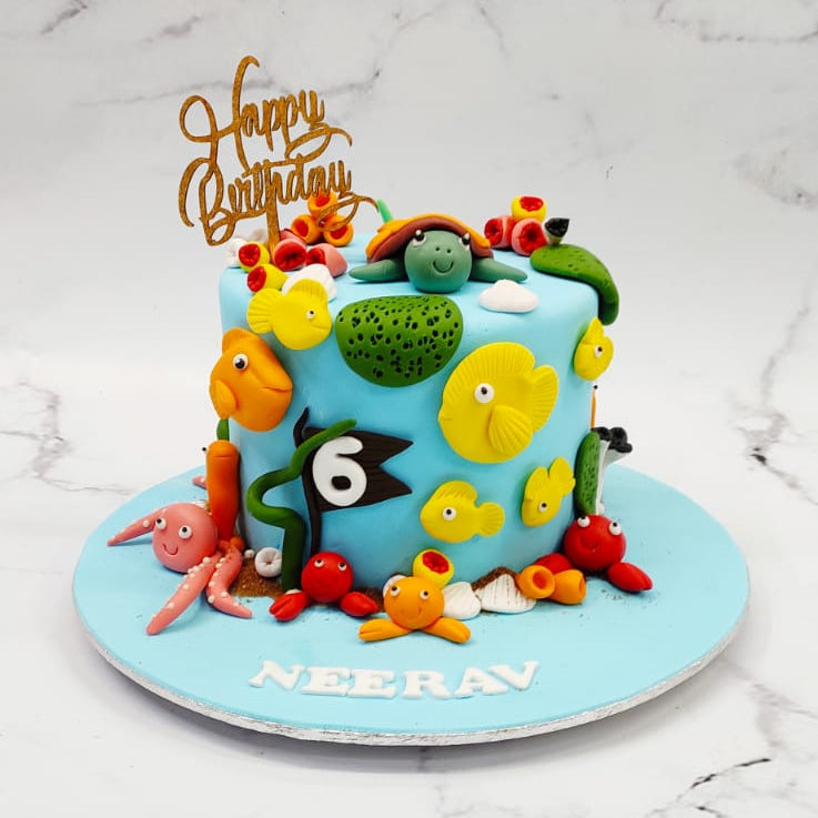Marine Theme Cake