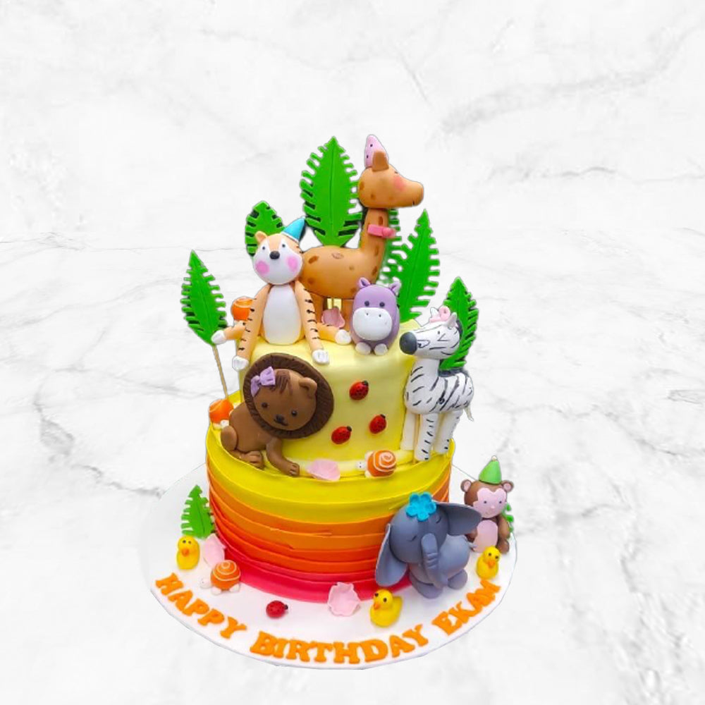 Jungle Theme Cake