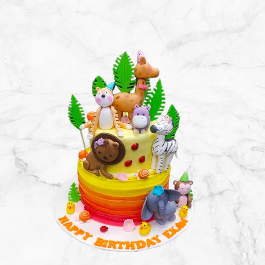 Jungle Theme Cake