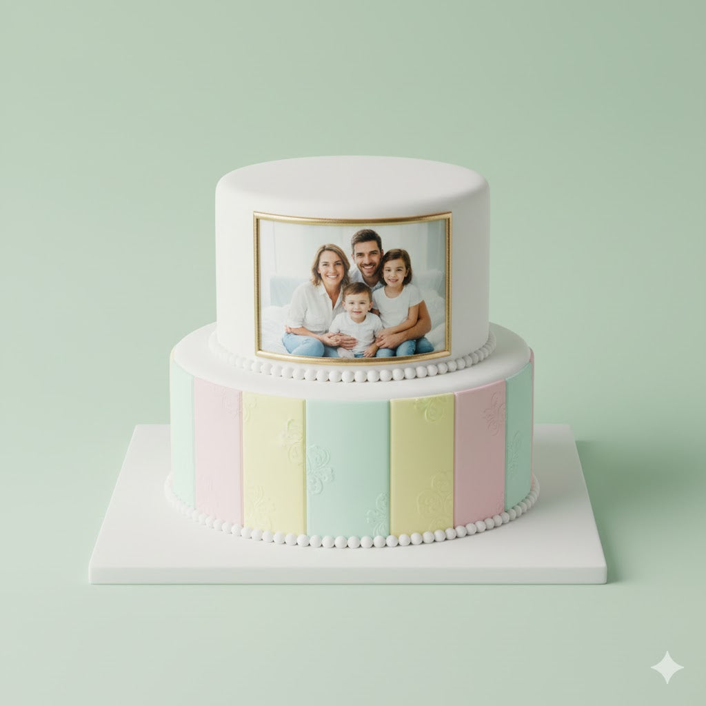 Joyful Frame Photo Cake