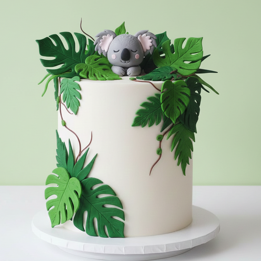 Jungle Animal Garden Cake