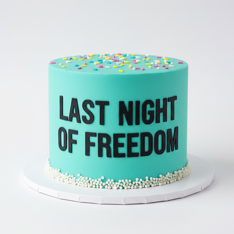 Last Night of Freedom Cake