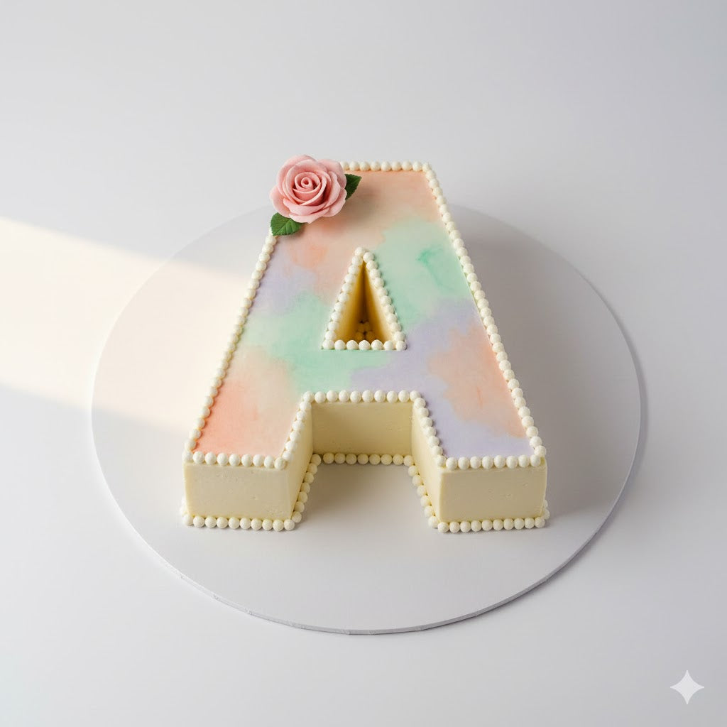 Letter A Pastel Cake