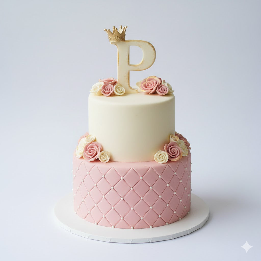 Letter P Princess Cake