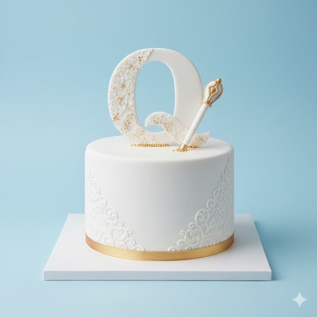 Letter Q Queen Cake