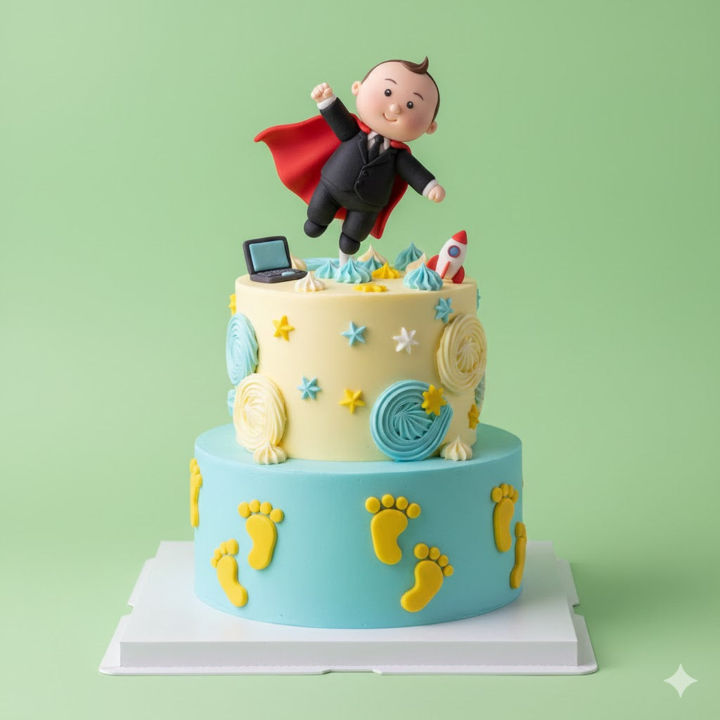 Little Boss in Action Cake