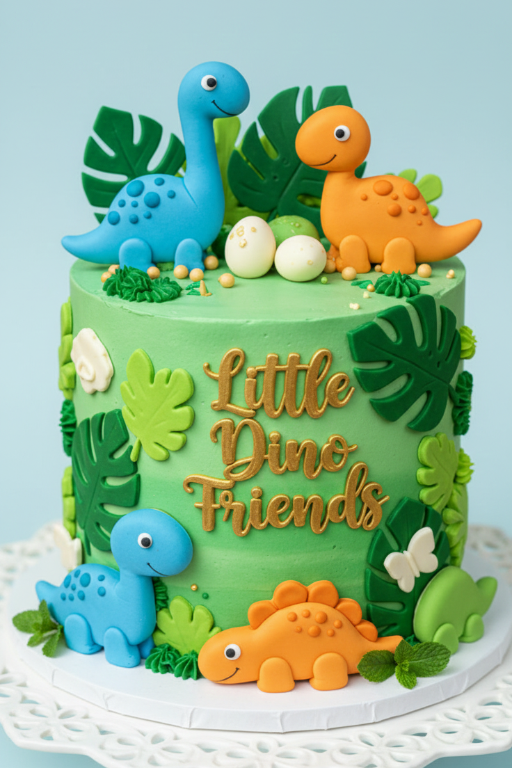 Little Dino Friends Cake