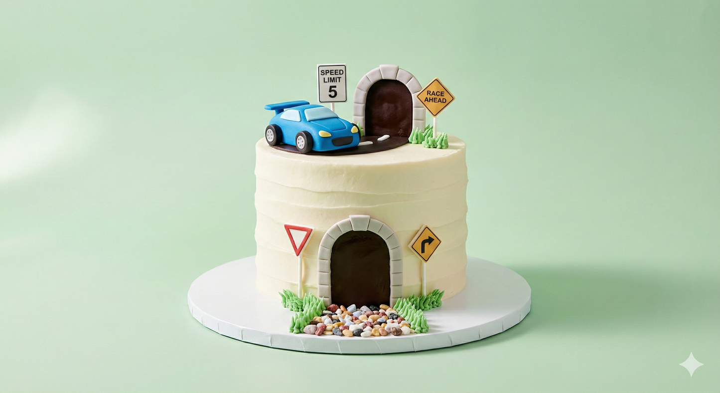 Little Racer Tunnel Cake
