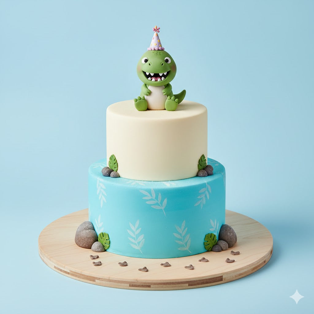 Little T-Rex Cake fondant
