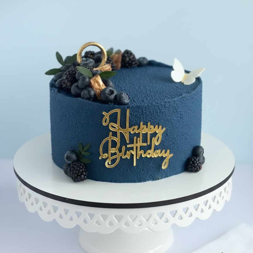 Midnight Berry Celebration Cake