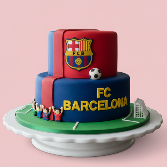 Mini Football Tier Cake