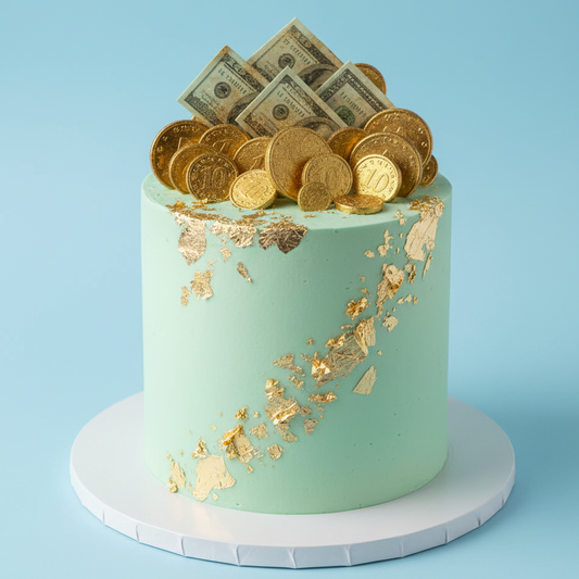 Money Shower Cake