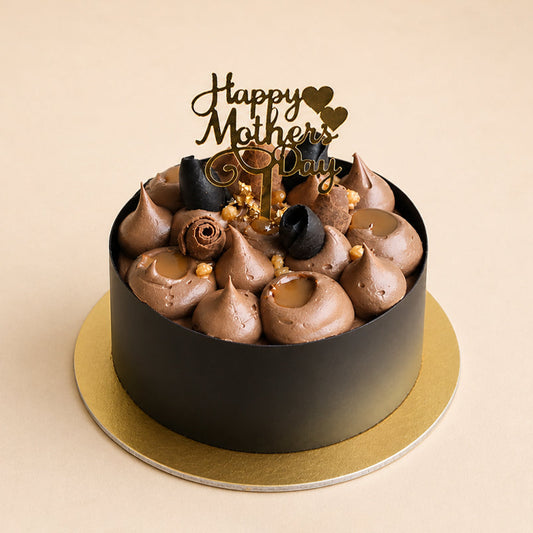 Mother's Day Chocolate Salted Caramel Praline Cake
