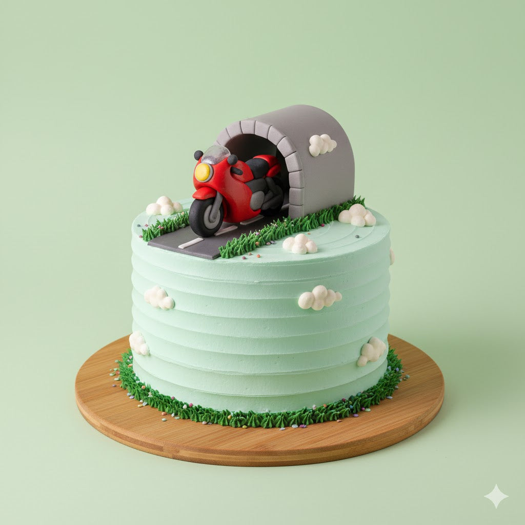 Motor Tunnel Birthday Cake