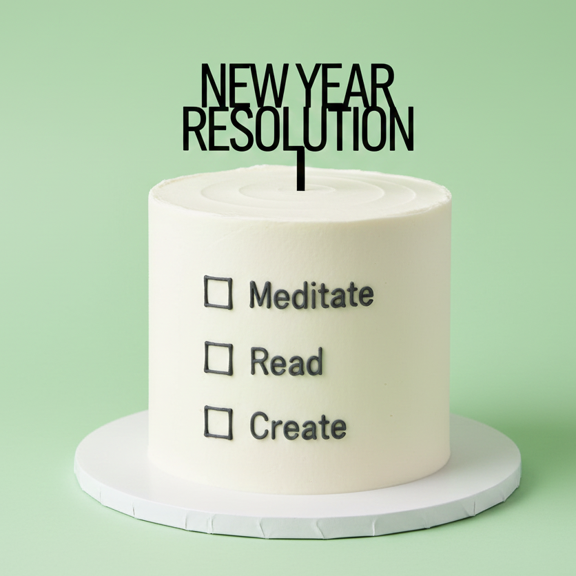New Year Resolution Cake