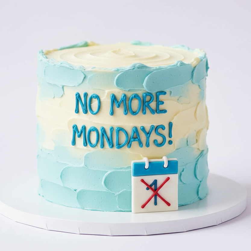 No More Mondays Cake