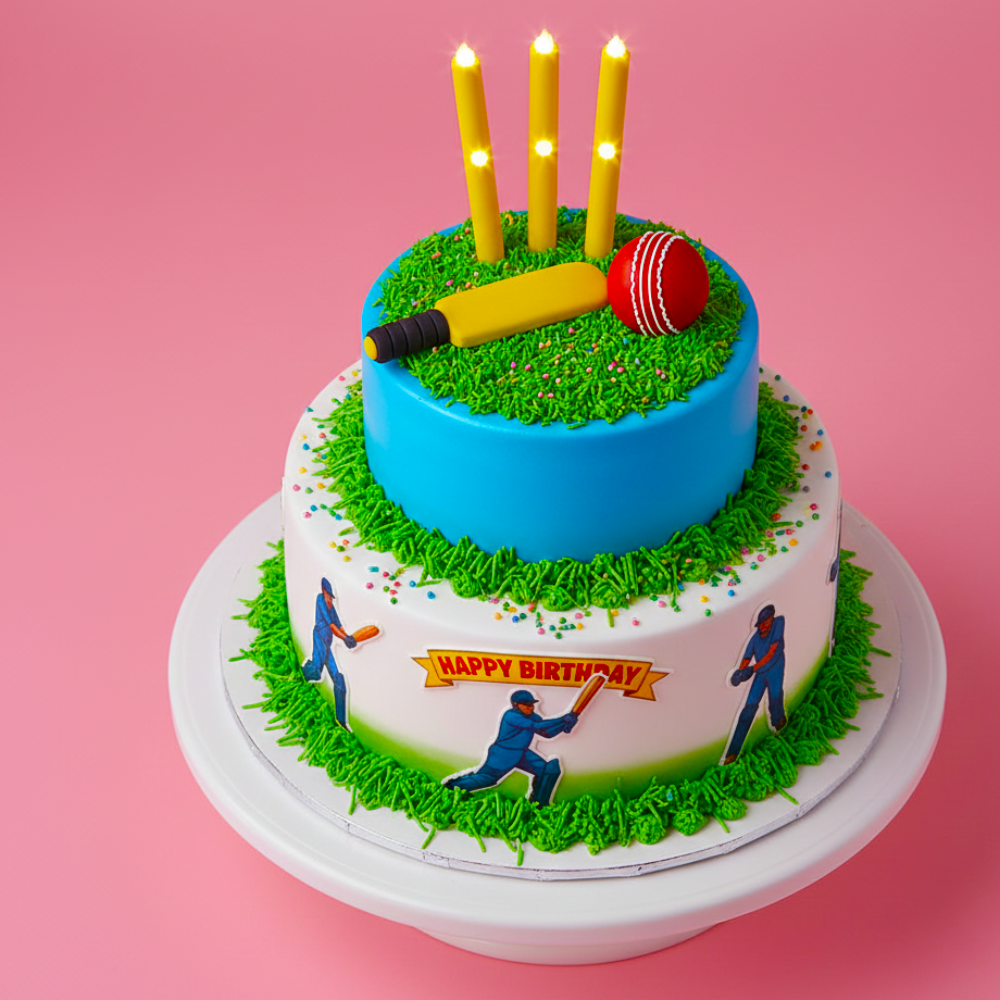 Number Age Cricket Cake