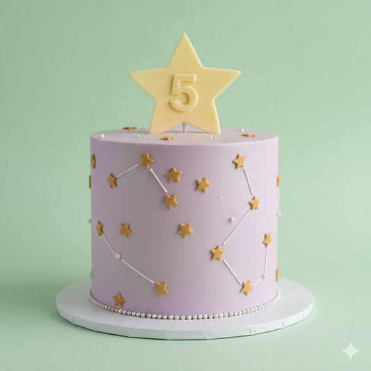 Number Five Star Cake