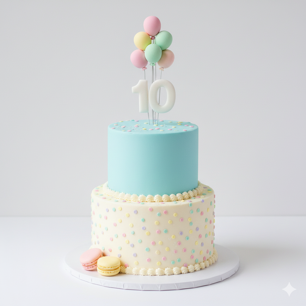 Number Ten Balloon Cake