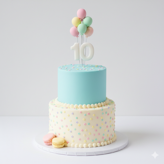 Number Ten Balloon Cake