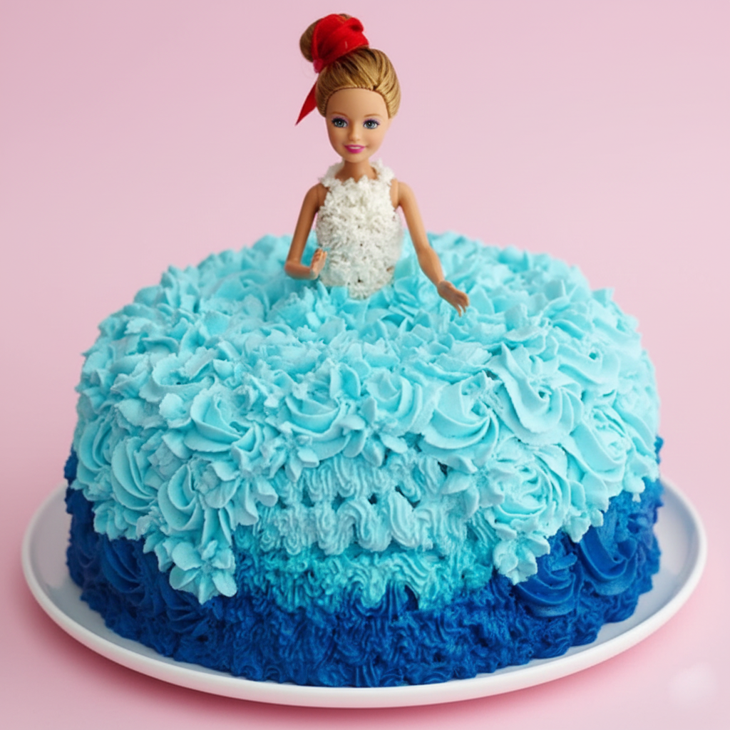 Ocean Spark Barbie Cake