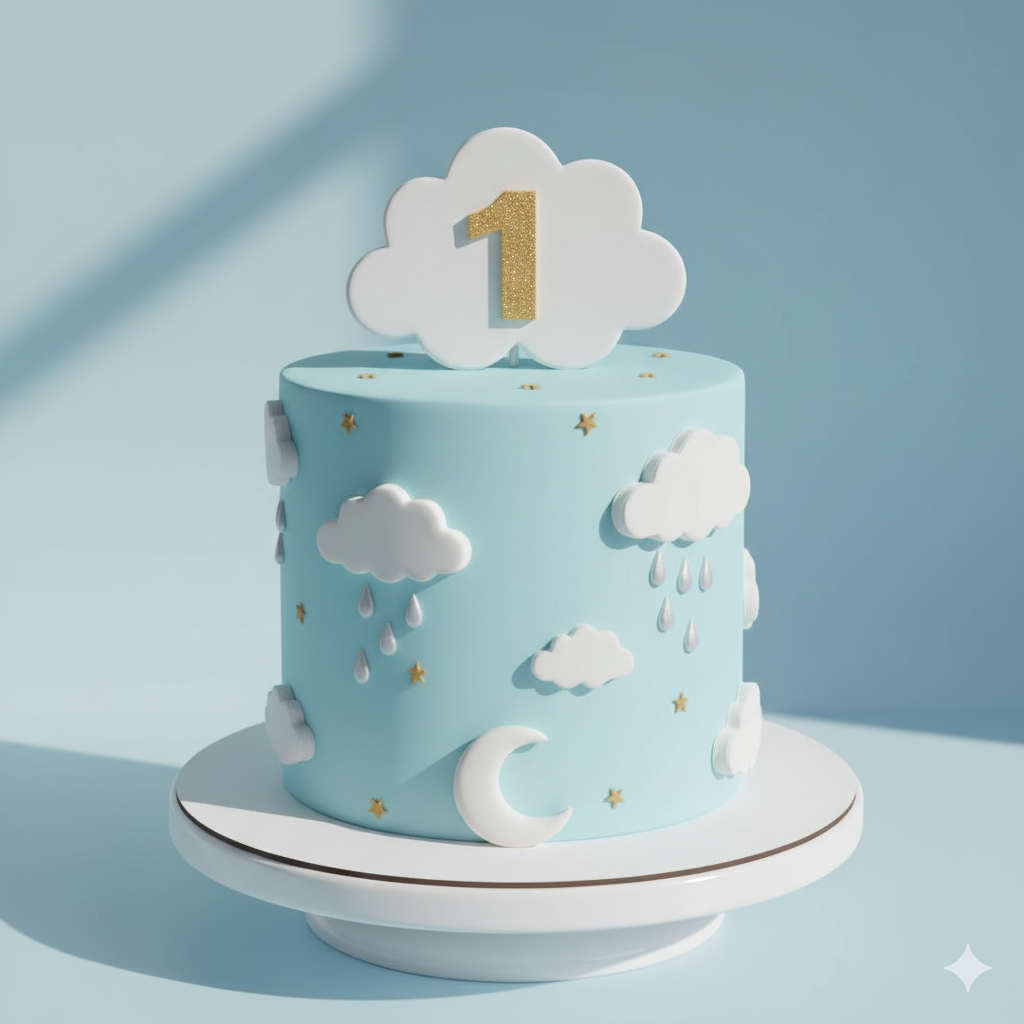 One Cloud Pastel Cake