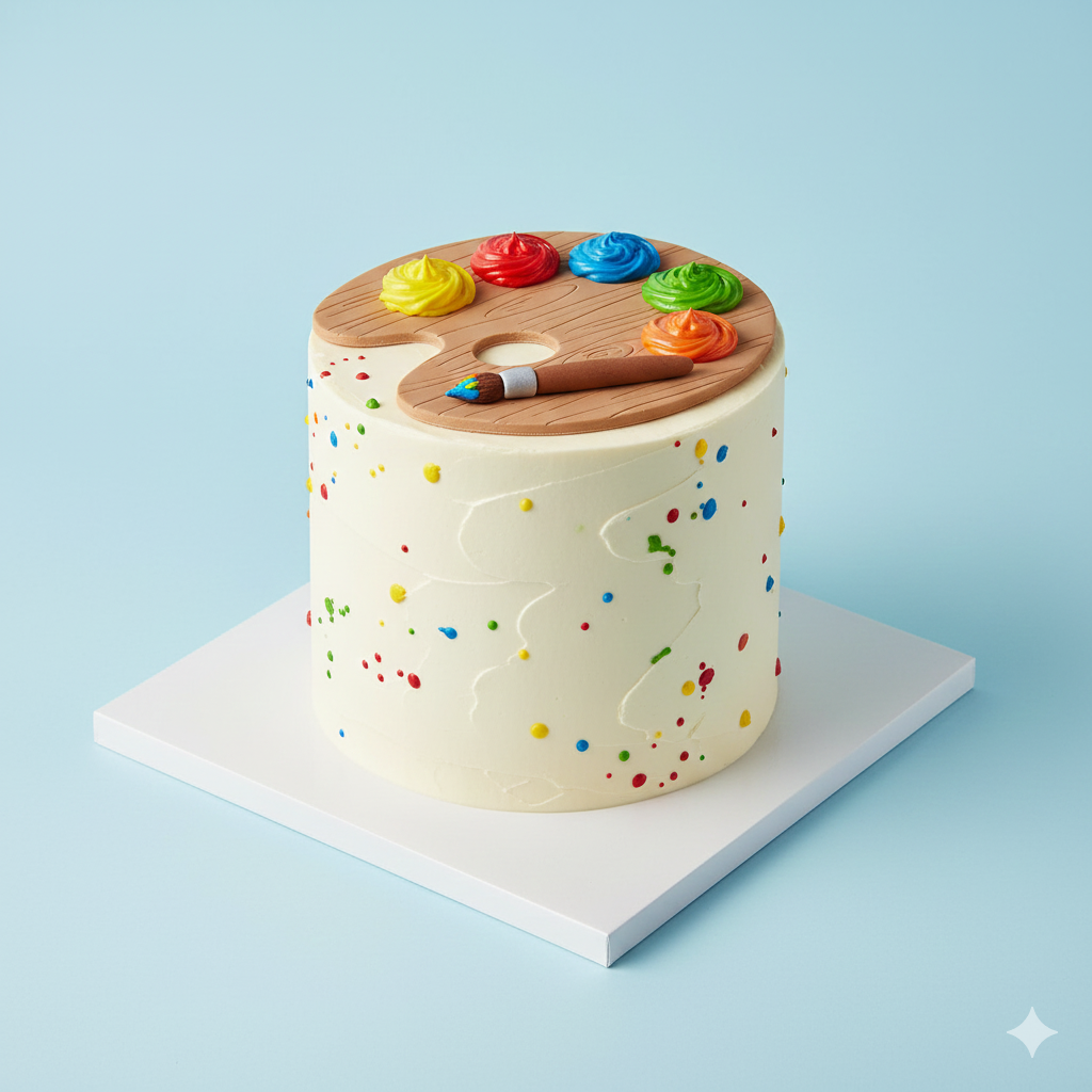 Painter Palette Cake