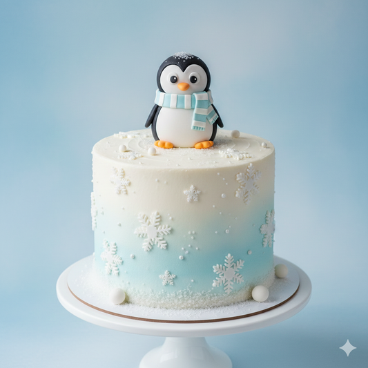 Penguin Snow Cake