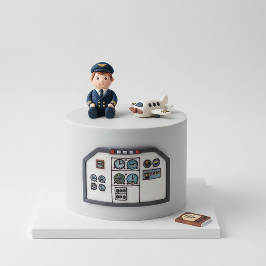 Pilot Cockpit Cake
