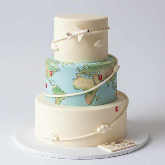Pilot World Route Cake