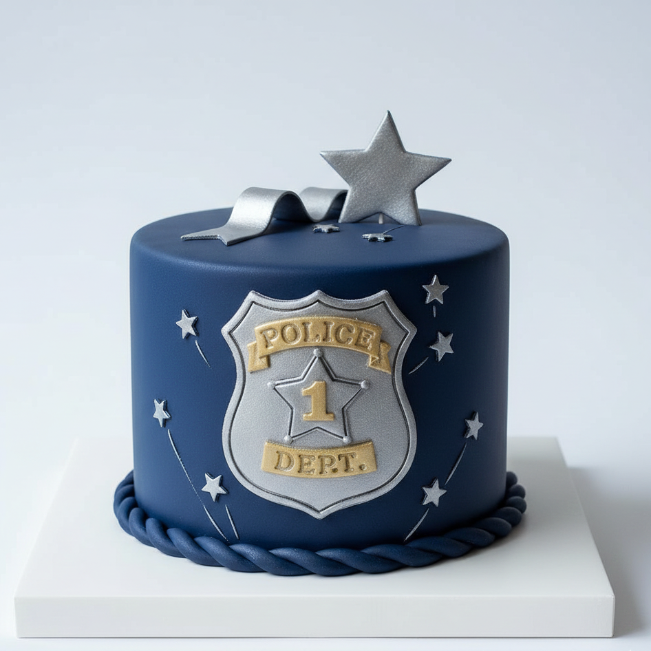 Police Badge Cake