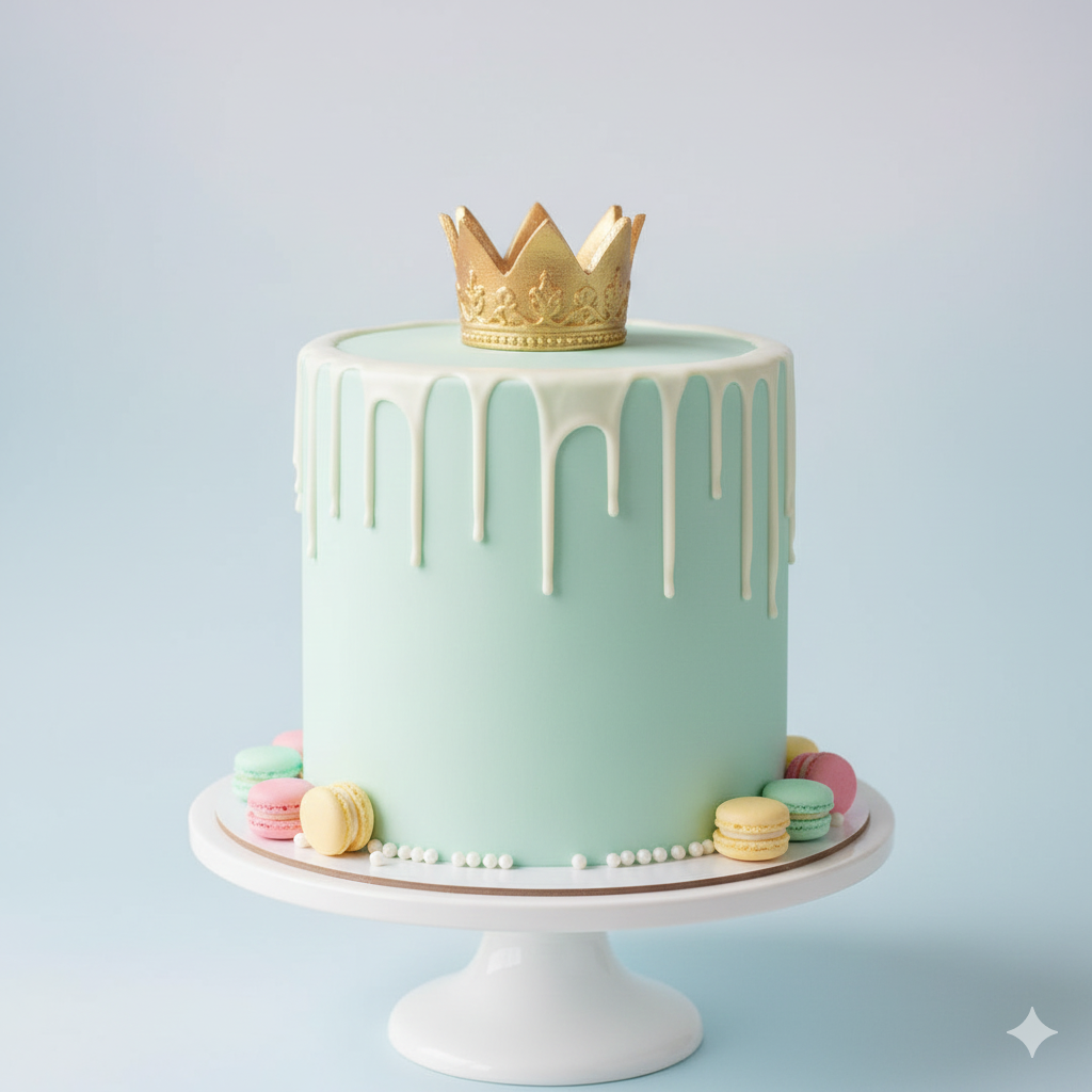 Princess Drip Crown Cake
