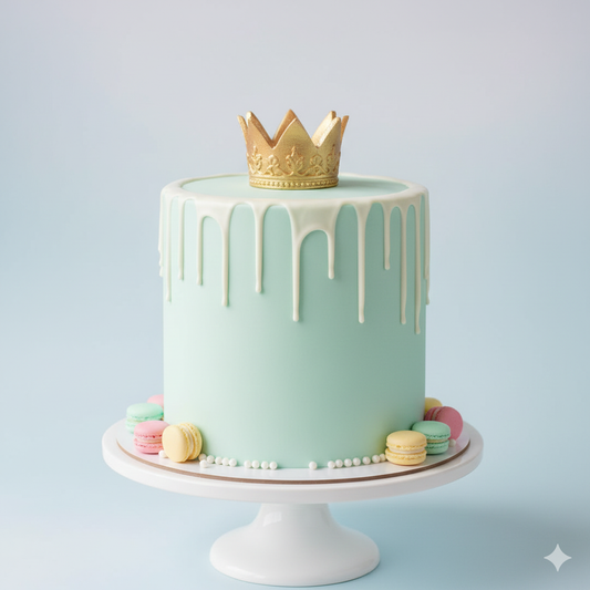 Princess Drip Crown Cake