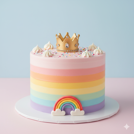 Princess Rainbow Cake