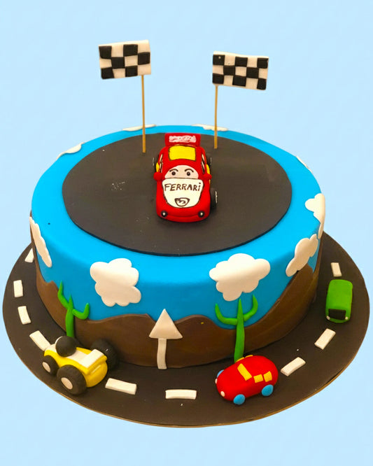 Racing Track Champion Cake