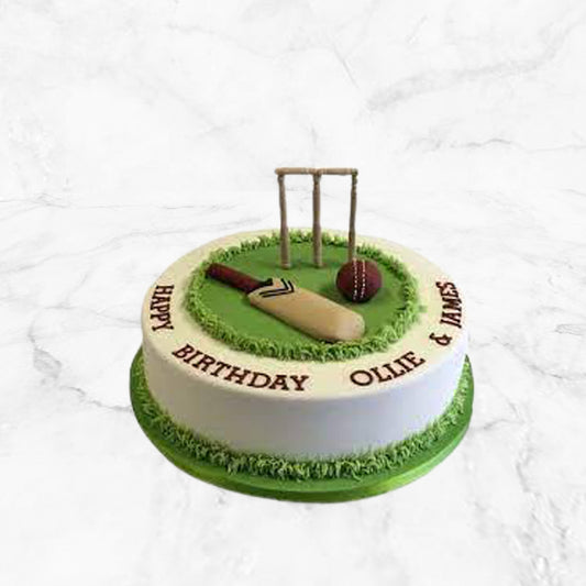Cricket Theme Cake