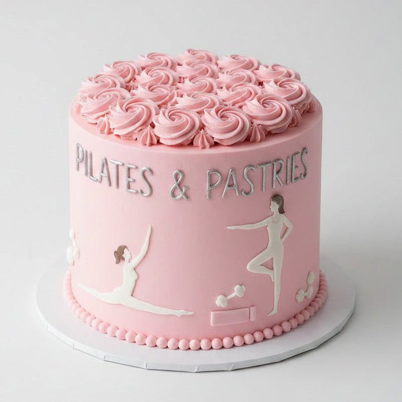 Soft Pink Pilates Cake