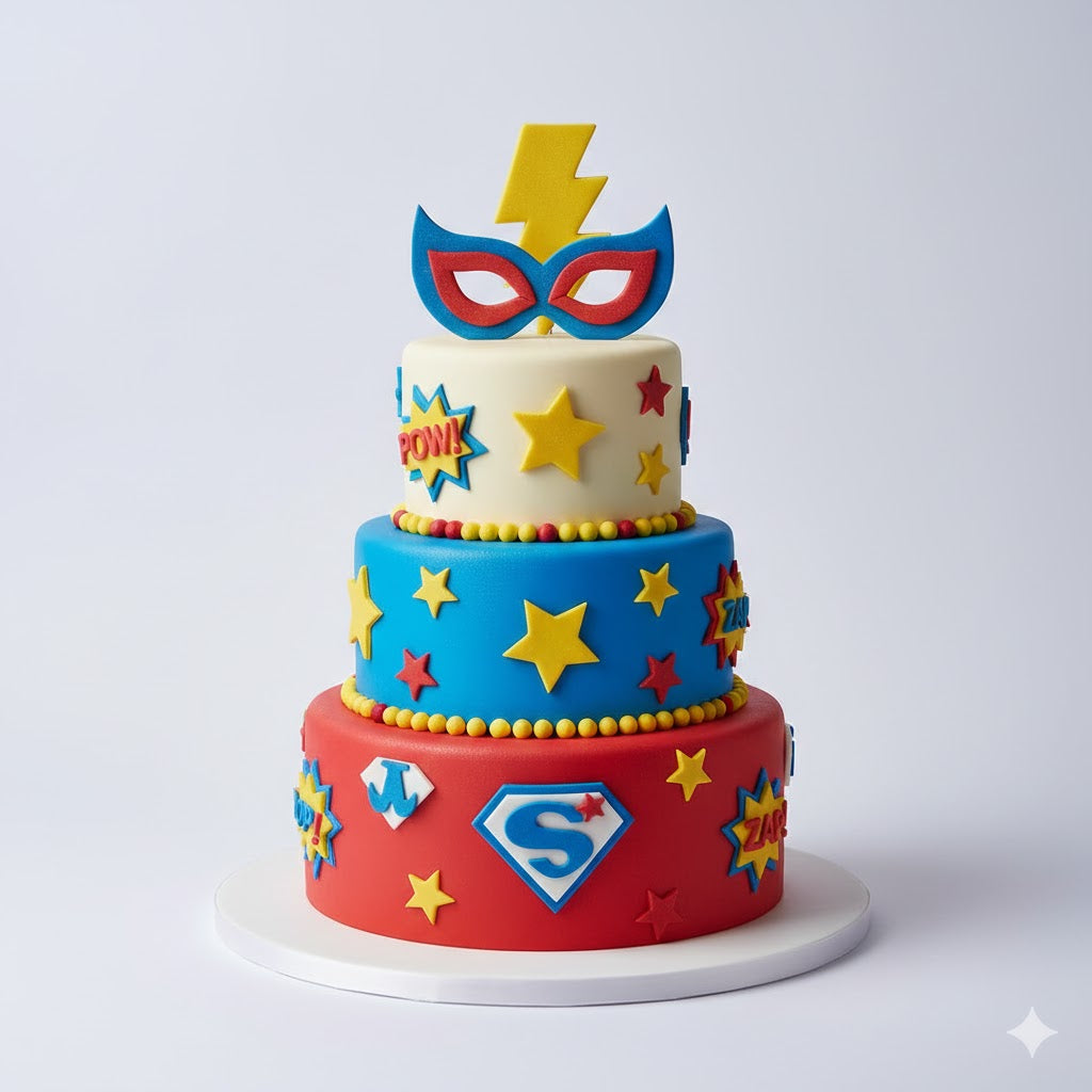 Superhero Mask Cake