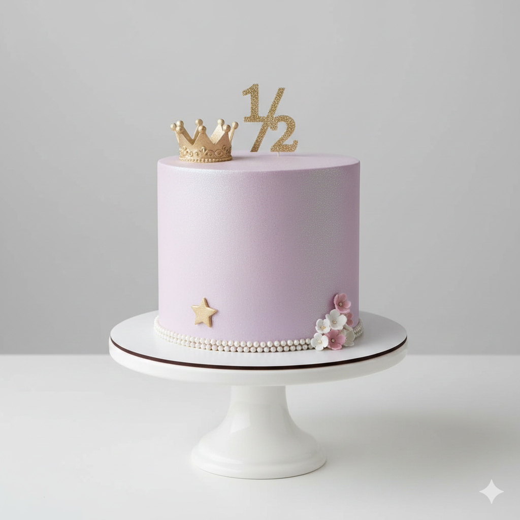 Tiny Half Crown Cake