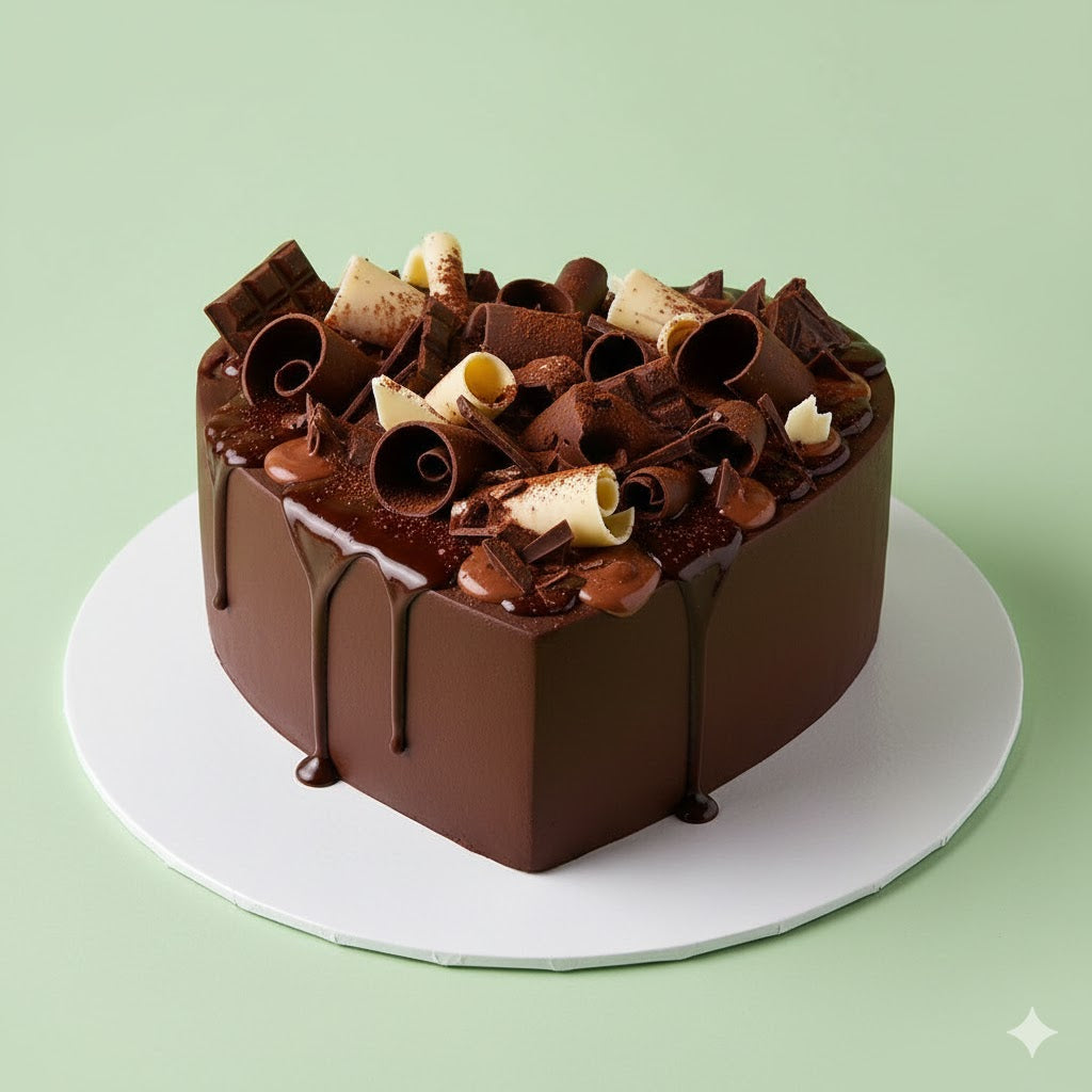 Triple Chocolate Overload Cake
