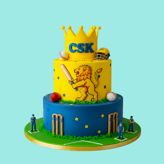 Trophy Theme Cricket Cake