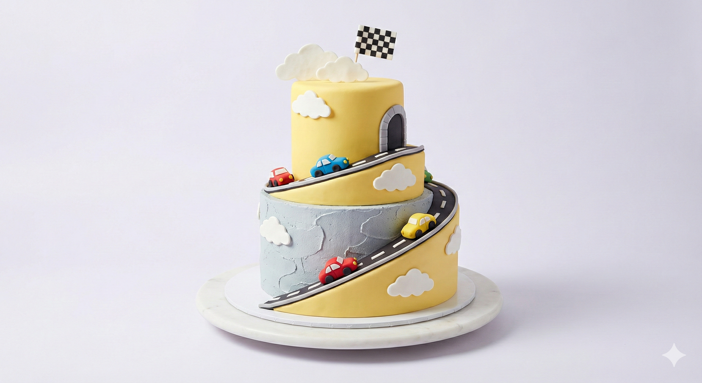 Turbo Track Tunnel Cake
