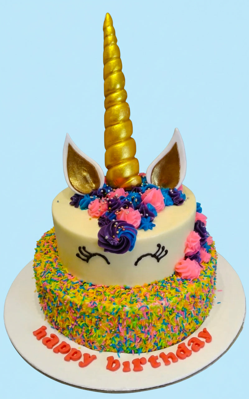 Unicorn Garden Fantasy Cake