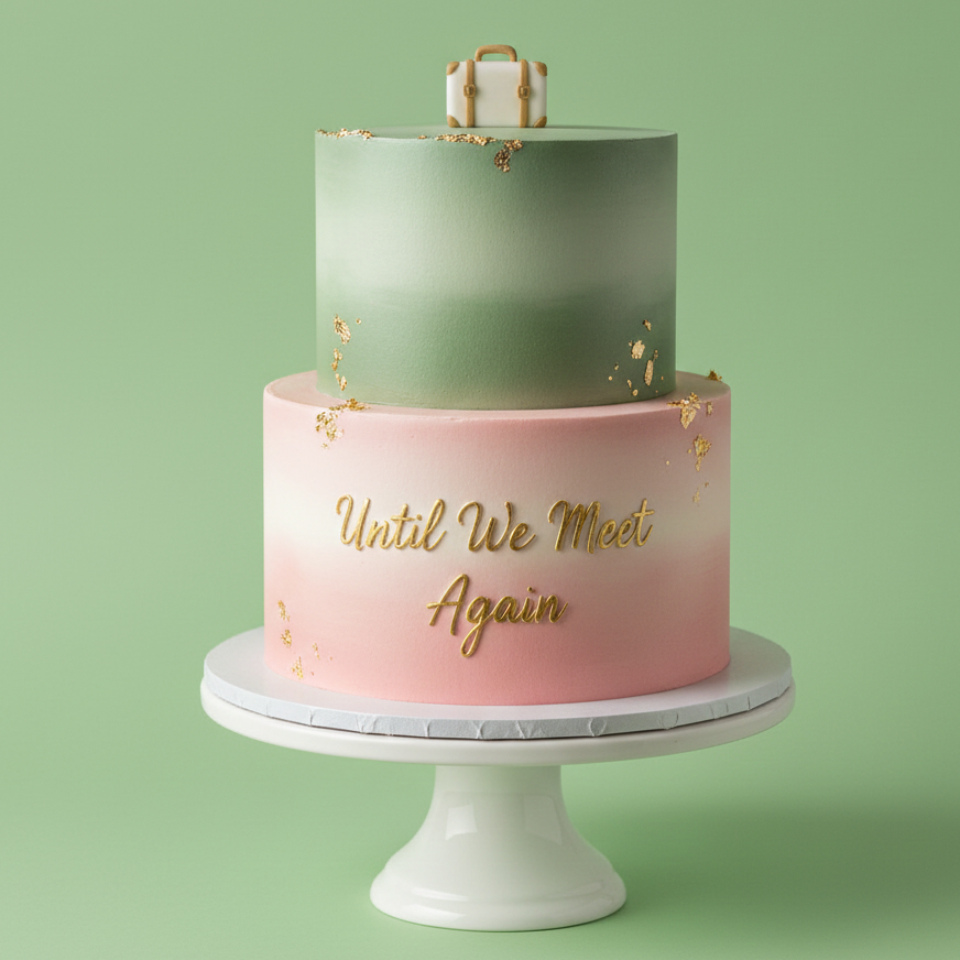 Until We Meet Again Cake